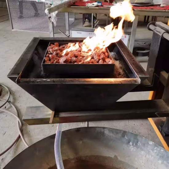 Gas Fire Bowl with Water Feature for Swimming Pool