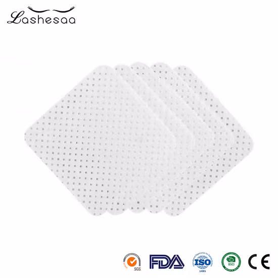 Los trapos sin pelusa del removedor del pegamento de la extensión de pestañas modificaron el trapo modificado para requisitos particulares del pegamento del latigazo del algodón