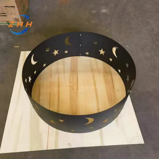 Brasero grande de acero corten, brasero para piscina al aire libre, cuenco para agua y fuego